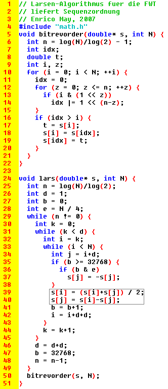 Abb. 3: C-Programm